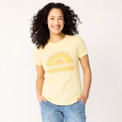 Women's Sonoma Goods For Life® Summer Graphic Tees -Sonoma Clothing Store 5558324 Sunshine Yellow