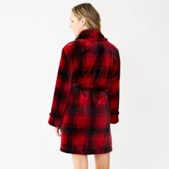 Women's Sonoma Goods For Life® Short Plush Robe -Sonoma Clothing Store 5574694 ALT
