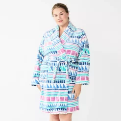 Plus Size Sonoma Goods For Life® Short Plush Robe 13 Plus Size Sonoma Goods For Life® Short Plush Robe -Sonoma Clothing Store 5574695 Multi Geo