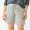 Petite Sonoma Goods For Life® Cutoff Bermuda Sweat Shorts 1 Petite Sonoma Goods For Life® Cutoff Bermuda Sweat Shorts -Sonoma Clothing Store 5576175 Gray