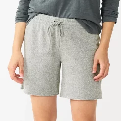 Petite Sonoma Goods For Life® Cutoff Bermuda Sweat Shorts