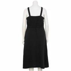 Plus Size Sonoma Goods For Life® Button Front Midi Dress -Sonoma Clothing Store 5576620 ALT