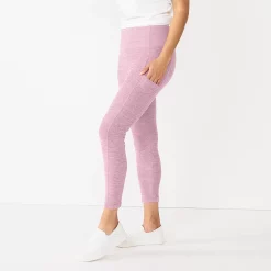Women's Sonoma Goods For Life® Weekender High-Waisted 7/8 Leggings -Sonoma Clothing Store 5576868 Lilac Texture