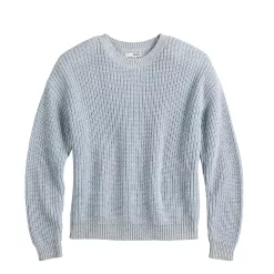 Women's Sonoma Goods For Life® Textured Drop-Shoulder Sweater -Sonoma Clothing Store 5579623 ALT5