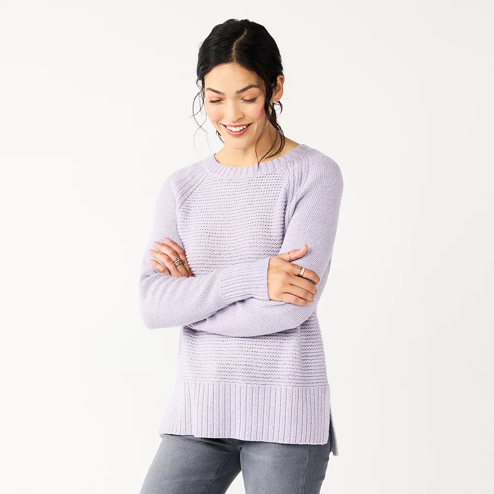 Women's Sonoma Goods For Life® Textured Raglan Sweater 10 Women's Sonoma Goods For Life® Textured Raglan Sweater - Image 8