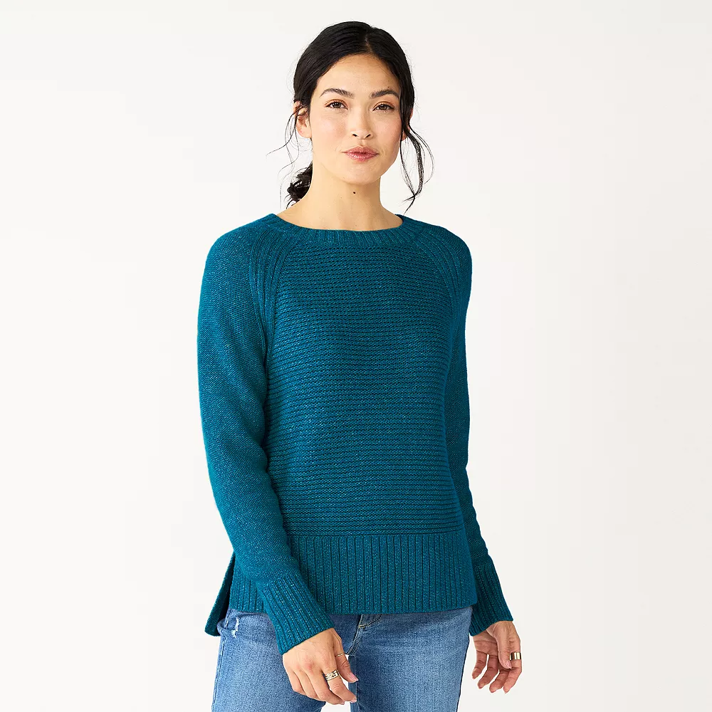 Women's Sonoma Goods For Life® Textured Raglan Sweater 5 Women's Sonoma Goods For Life® Textured Raglan Sweater - Image 3