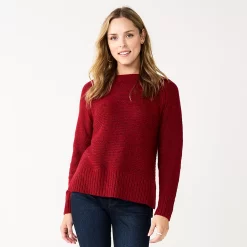 Women's Sonoma Goods For Life® Textured Raglan Sweater 15 Women's Sonoma Goods For Life® Textured Raglan Sweater -Sonoma Clothing Store 5579791 Red