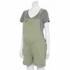 Maternity Sonoma Goods For Life® Double Knotted Shortalls -Sonoma Clothing Store 5581179 Metal Rock