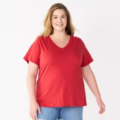 Petite Plus Size Sonoma Goods For Life® Everyday V-Neck Tee -Sonoma Clothing Store 5581510 Rose Delivery