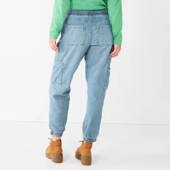 Women's Sonoma Goods For Life® Mid-Rise Denim Jogger Pants -Sonoma Clothing Store 5582204 ALT