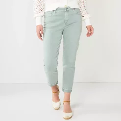 Women's Sonoma Goods For Life® High-Waisted Boyfriend Jeans -Sonoma Clothing Store 5582926 Sage