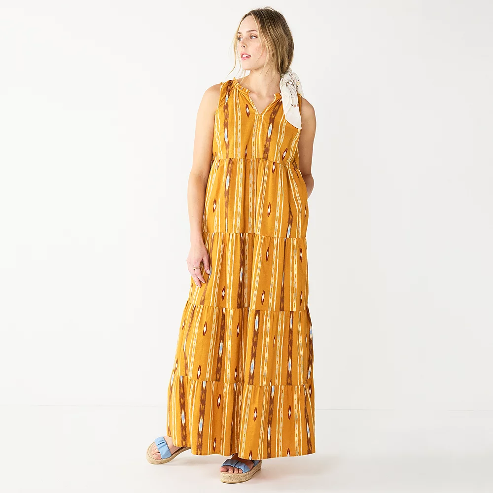 Women's Sonoma Goods For Life® Tiered Maxi Dress 3 Women's Sonoma Goods For Life® Tiered Maxi Dress