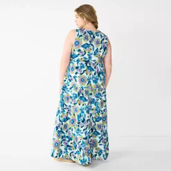 Plus Size Sonoma Goods For Life® Tiered Maxi Dress 11 Plus Size Sonoma Goods For Life® Tiered Maxi Dress -Sonoma Clothing Store 5584786 ALT