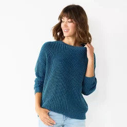 Petite Sonoma Goods For Life® Drop Shoulder Pullover Sweater 11 Petite Sonoma Goods For Life® Drop Shoulder Pullover Sweater -Sonoma Clothing Store 5587850 Blue