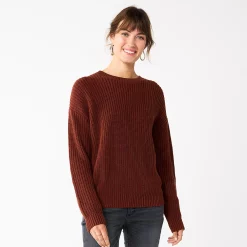 Petite Sonoma Goods For Life® Drop Shoulder Pullover Sweater 14 Petite Sonoma Goods For Life® Drop Shoulder Pullover Sweater -Sonoma Clothing Store 5587850 Brown