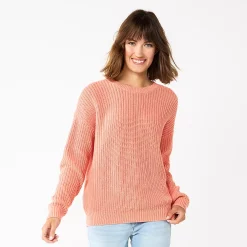 Petite Sonoma Goods For Life® Drop Shoulder Pullover Sweater 13 Petite Sonoma Goods For Life® Drop Shoulder Pullover Sweater -Sonoma Clothing Store 5587850 Coral