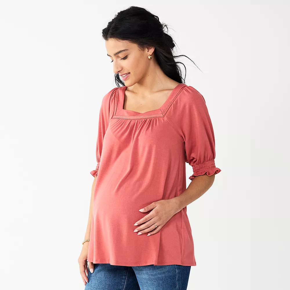 Maternity Sonoma Goods For Life® Relaxed Back-Tie Top 5 Maternity Sonoma Goods For Life® Relaxed Back-Tie Top - Image 3