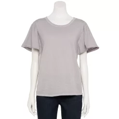 Women's Sonoma Goods For Life® Seamed Flutter Sleeve Top -Sonoma Clothing Store 5611922 Fieldstone