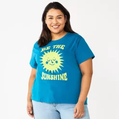 Plus Size Sonoma Goods For Life® Relaxed Graphic Tee -Sonoma Clothing Store 5611932 Be The Sunshine