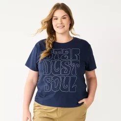 Plus Size Sonoma Goods For Life® Relaxed Graphic Tee -Sonoma Clothing Store 5611932 Star Dust Soul