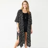 Women's Sonoma Goods For Life Ikat Burnout Long Tacked Ruana