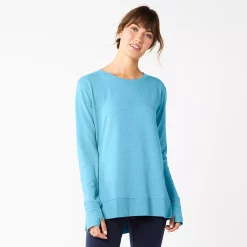 Women's Sonoma Goods For Life® Super Soft Solid Tunic Sweatshirt