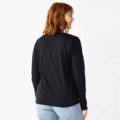 Women's Sonoma Goods For Life® Everyday V-Neck Long Sleeve Tee -Sonoma Clothing Store 5625801 ALT