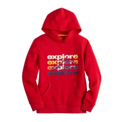 Kids 8-20 Sonoma Goods For Life® Supersoft Fleece Hoodie in Regular & Plus -Sonoma Clothing Store 5636858 Red Explore