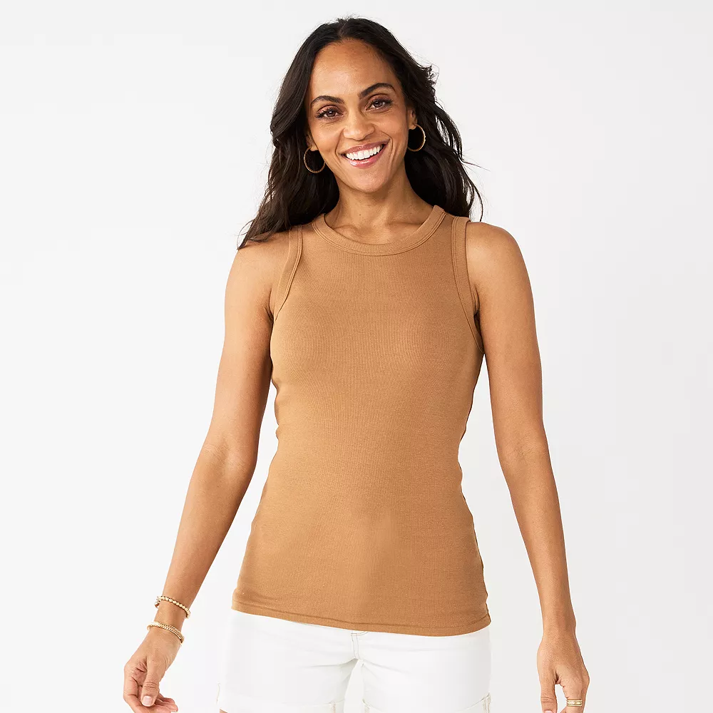 Women's Sonoma Goods For Life® Slim Fit High Neck Rib Tank 10 Women's Sonoma Goods For Life® Slim Fit High Neck Rib Tank - Image 8