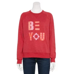 Women's Sonoma Goods For Life® Everyday Crewneck Sweatshirt -Sonoma Clothing Store 5664640 Red Be You