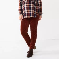 Sonoma Clothing Store 20 Maternity Sonoma Goods For Life® Belly Panel Corduroy Straight-Leg Ankle Pants