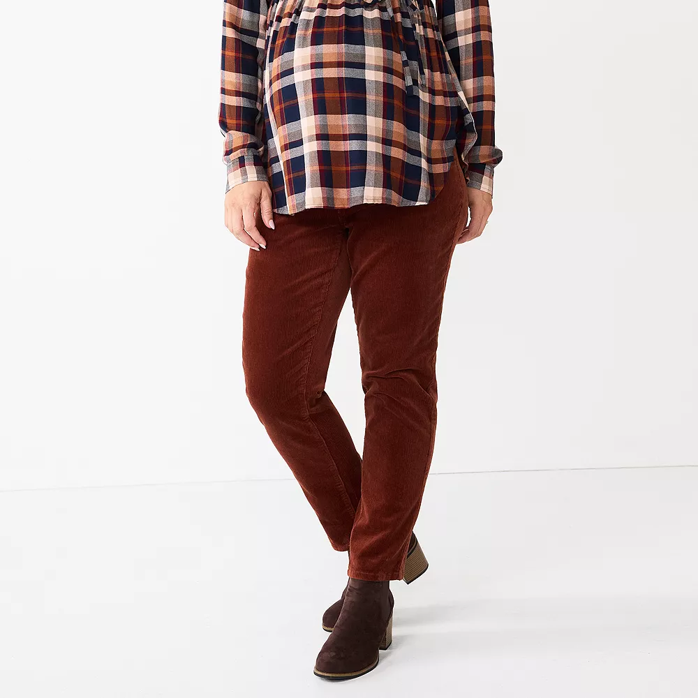 Maternity Sonoma Goods For Life® Belly Panel Corduroy Straight-Leg Ankle Pants 3 Maternity Sonoma Goods For Life® Belly Panel Corduroy Straight-Leg Ankle Pants