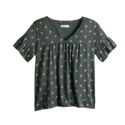 Women's Sonoma Goods For Life® Ruffled Babydoll Top -Sonoma Clothing Store 5665750 ALT5