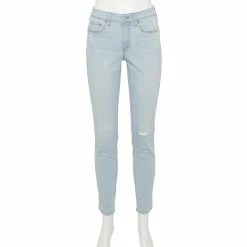Women's Sonoma Goods For Life® Curvy High-Waisted Skinny Jeans -Sonoma Clothing Store 5670980 Artic Blue