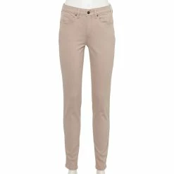 Women's Sonoma Goods For Life® Curvy High-Waisted Skinny Jeans -Sonoma Clothing Store 5670980 Mocha Froth