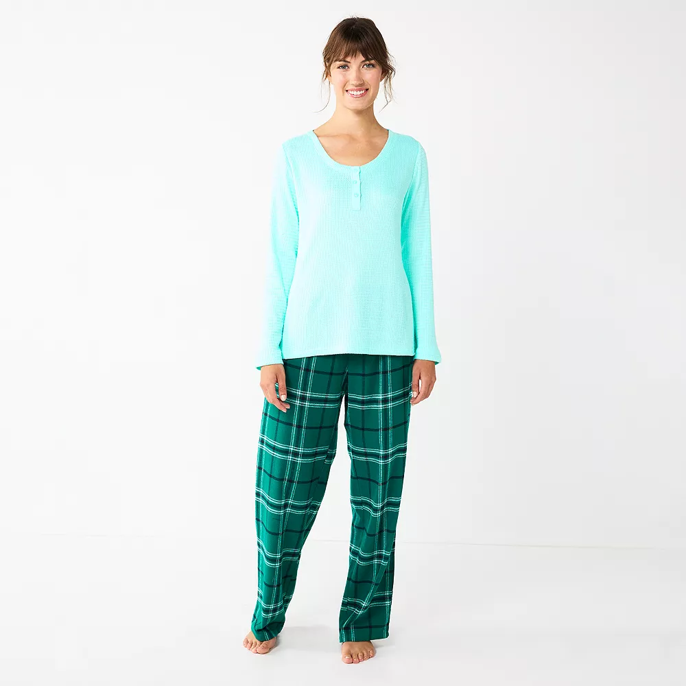 Women's Sonoma Goods For Life® Flannel Pajama Pants & Pajama Top Sleep Set 7 Women's Sonoma Goods For Life® Flannel Pajama Pants & Pajama Top Sleep Set - Image 5