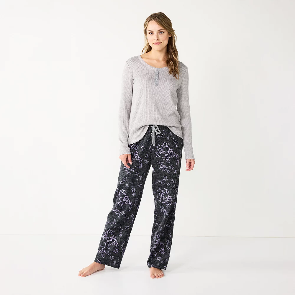 Women's Sonoma Goods For Life® Flannel Pajama Pants & Pajama Top Sleep Set 6 Women's Sonoma Goods For Life® Flannel Pajama Pants & Pajama Top Sleep Set - Image 4