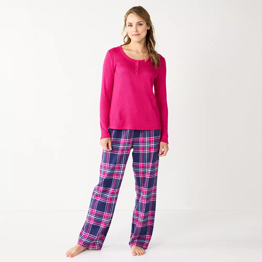 Women's Sonoma Goods For Life® Flannel Pajama Pants & Pajama Top Sleep Set 9 Women's Sonoma Goods For Life® Flannel Pajama Pants & Pajama Top Sleep Set - Image 7