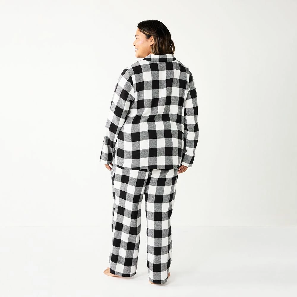 Plus Size Sonoma Goods For Life® Flannel Pajama Shirt & Pajama Pants Sleep Set 7 Plus Size Sonoma Goods For Life® Flannel Pajama Shirt & Pajama Pants Sleep Set - Image 5