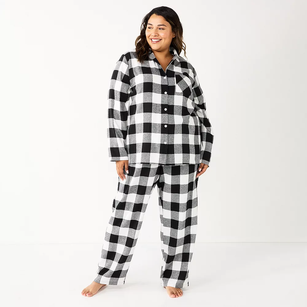 Plus Size Sonoma Goods For Life® Flannel Pajama Shirt & Pajama Pants Sleep Set 6 Plus Size Sonoma Goods For Life® Flannel Pajama Shirt & Pajama Pants Sleep Set - Image 4
