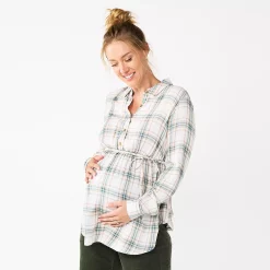Sonoma Clothing Store 22 Maternity Sonoma Goods For Life® Belted Empire-Waist Tunic Shirt
