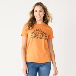 Women's Sonoma Goods For Life® Short Sleeve Graphic Tee -Sonoma Clothing Store 5686029 Happy Halloween