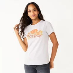 Women's Sonoma Goods For Life® Short Sleeve Graphic Tee -Sonoma Clothing Store 5686029 Keep Growing