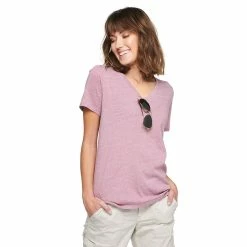 Women's Tall Sonoma Goods For Life® Everyday V-Neck Tee -Sonoma Clothing Store 5686285 Dusty Purple