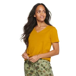 Women's Tall Sonoma Goods For Life® Everyday V-Neck Tee -Sonoma Clothing Store 5686285 Green Gold