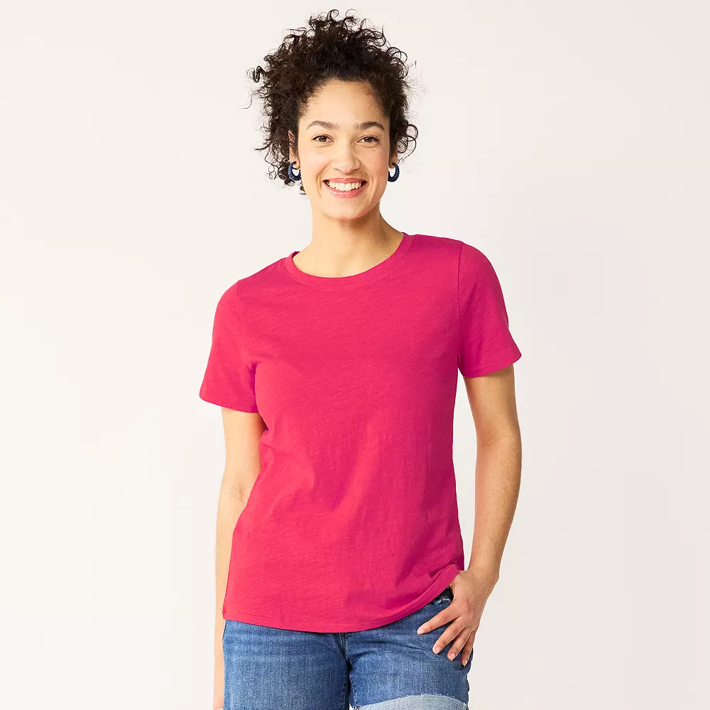 Women's Tall Sonoma Goods For Life® Essential Crewneck Tee 34 Women's Tall Sonoma Goods For Life® Essential Crewneck Tee - Image 32