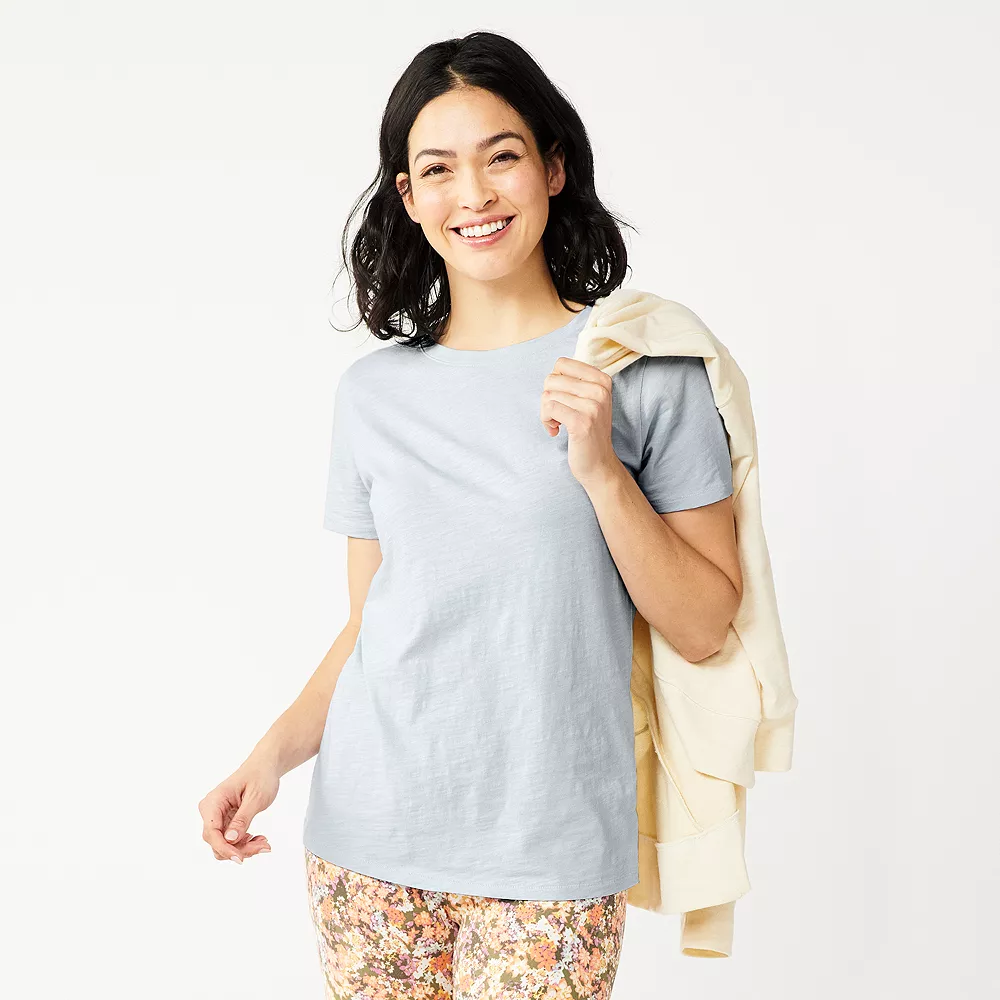 Women's Tall Sonoma Goods For Life® Essential Crewneck Tee 20 Women's Tall Sonoma Goods For Life® Essential Crewneck Tee - Image 18