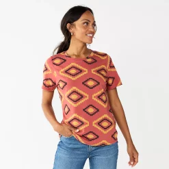 Women's Tall Sonoma Goods For Life® Essential Crewneck Tee 69 Women's Tall Sonoma Goods For Life® Essential Crewneck Tee -Sonoma Clothing Store 5686288 Mauve Large Geo