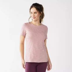 Women's Tall Sonoma Goods For Life® Essential Crewneck Tee 58 Women's Tall Sonoma Goods For Life® Essential Crewneck Tee -Sonoma Clothing Store 5686288 Mauve Stripe