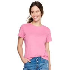 Women's Tall Sonoma Goods For Life® Essential Crewneck Tee 57 Women's Tall Sonoma Goods For Life® Essential Crewneck Tee -Sonoma Clothing Store 5686288 Pink